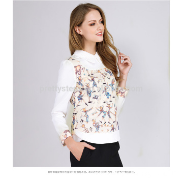 PRETTY STEPS 2016 casual design polyester animal bird print 3d shirt blouse for women Fall